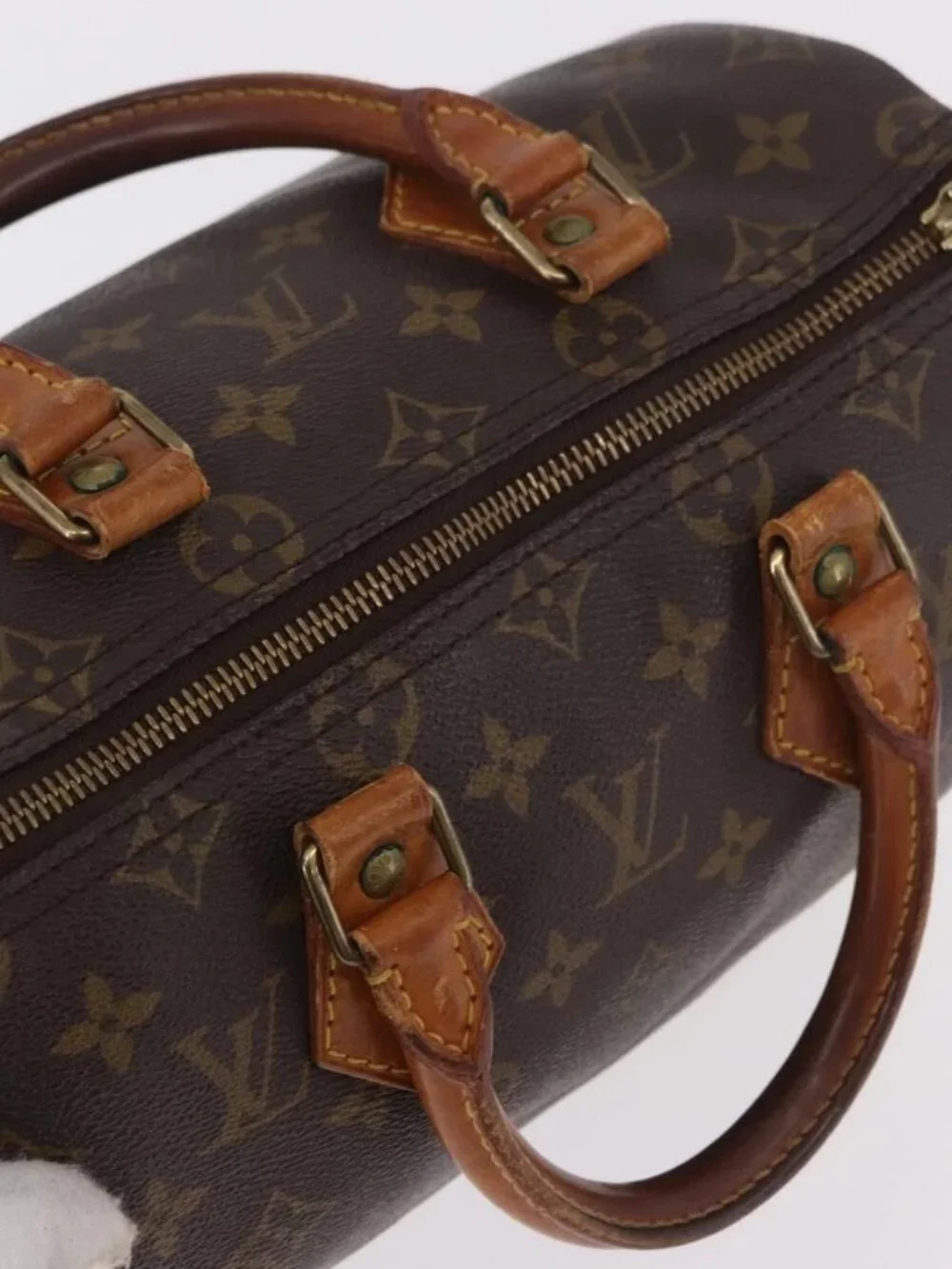 LOUIS VUITTON Monogram Speedy 25 Hand Bag M41528 LV Auth 187664